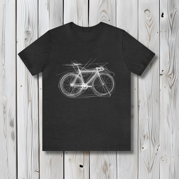 Bike T-Shirt Minimalistic and Chic - A Designer Must-Have for Cyclists!