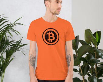Distressed Bitcoin Logo T-Shirt: Unisex Crypto Tee