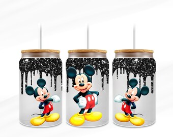 16oz. Character Glass Can tumbler digital download