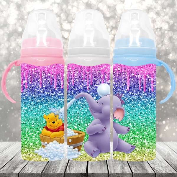 8oz. Character straight baby bottle digital download