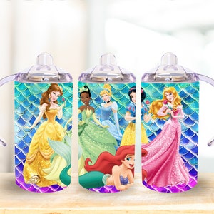 12oz. Princess straight sippy cup tumbler digital download