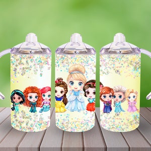 12oz. Princess straight sippy cup tumbler digital download