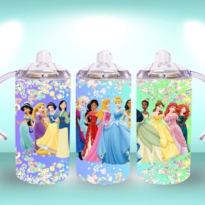 12oz. Princess straight sippy cup tumbler digital download