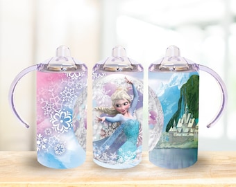 12oz. Princess straight sippy cup tumbler digital download