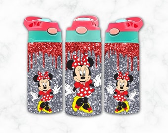 12 onzas. Descarga digital del vaso con tapa abatible recta del personaje