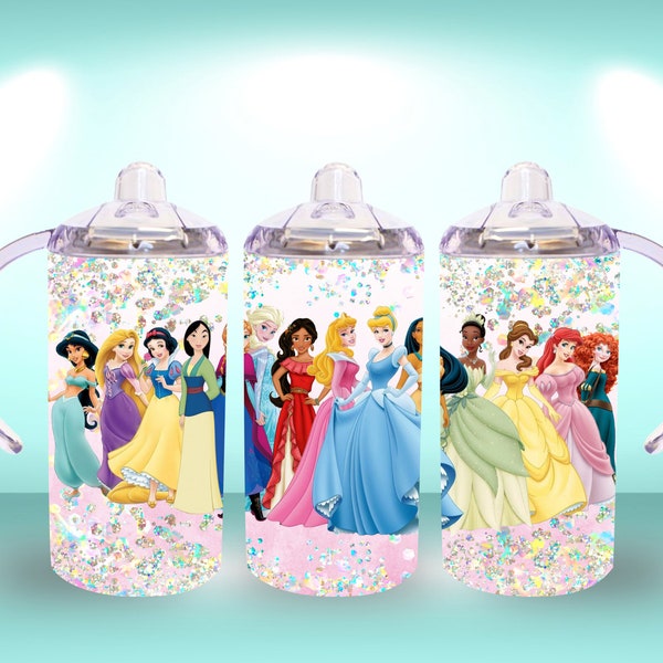 12oz princess straight sippy cup tumbler digital download