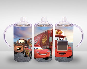 12 onzas. Descarga digital del vaso de taza con sorbete recto de personajes