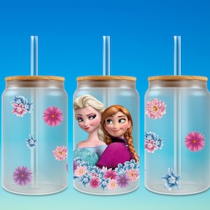 16oz. Character glass can tumbler digital download