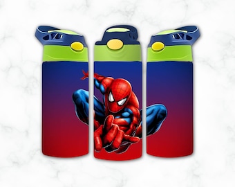 12oz. Superheld gerader Flip-Top-Becher digitaler Download