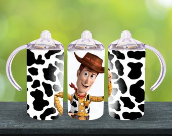 12 onzas. Descarga digital del vaso de taza con sorbete recto de personajes