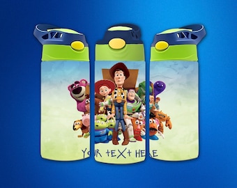 12oz. Character straight flip top tumbler digital download