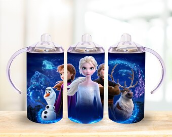 12oz. Princess straight sippy cup tumbler digital download