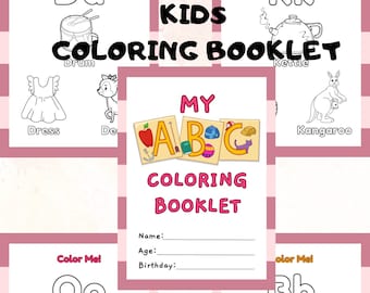 ZamHome ABC Malbuch Für Kinder| ABC Coloring Booklet For Kids| Ausmalbilder