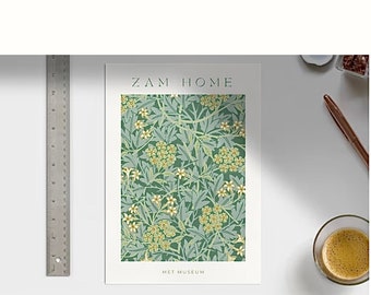 ZAMHOME MET MUSEUM Poster Green Art