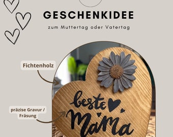 Houten hart met gravure/houten hart/gegraveerd/gepersonaliseerd/cadeau idee/liefde/bruiloft/rouw/Moederdag verjaardagscadeau