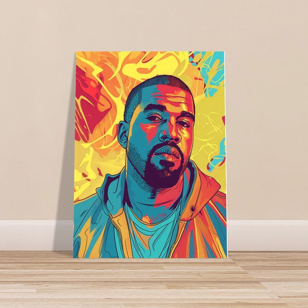 Poster Kanye West Cartoon - Etsy