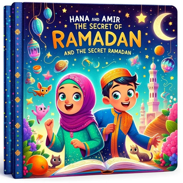 Children's book "Ana and Amir and the Secret of Ramadan" ARABIC - FRENCH - ENGLISH"