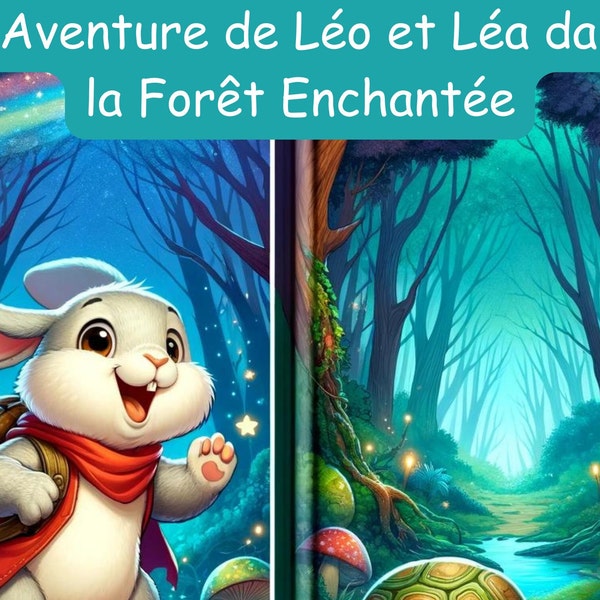 Livre pour enfants "L'Aventure de Léo et Léa dans la Forêt Enchantée"