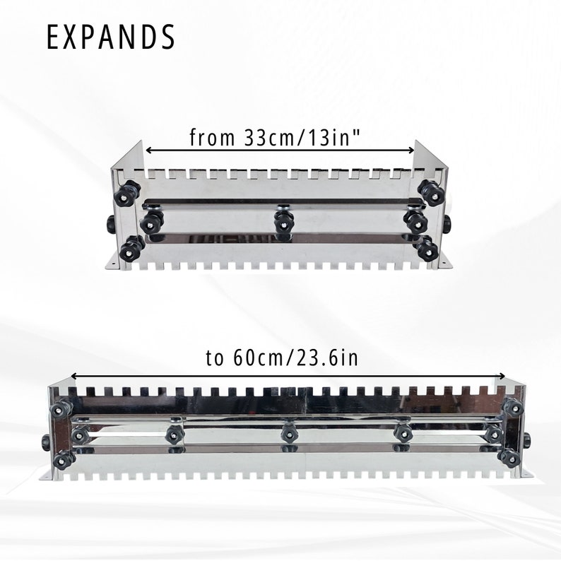 Trowel Box Two-sided Adjustable Trowel Box Stainless Steel Teeth 10/12mm Tiling ...