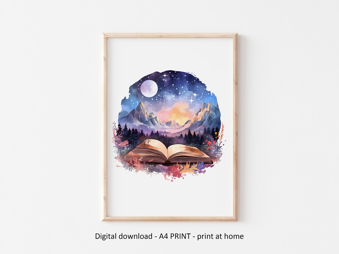 Printable ACOTAR Poster,acotar Fantasy Print,book Fantasy Art,velaris ...