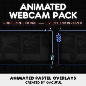 Animiertes Overlay-Paket | Stream-Facecam-Paket | Facecam-Overlays | Twitch-Rahmen | Kamera-Rahmen-Design Bild 2