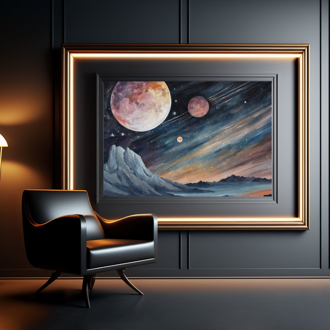 Astronomy Digital Print Celestial Wall Decor Cosmic Art Print Space ...