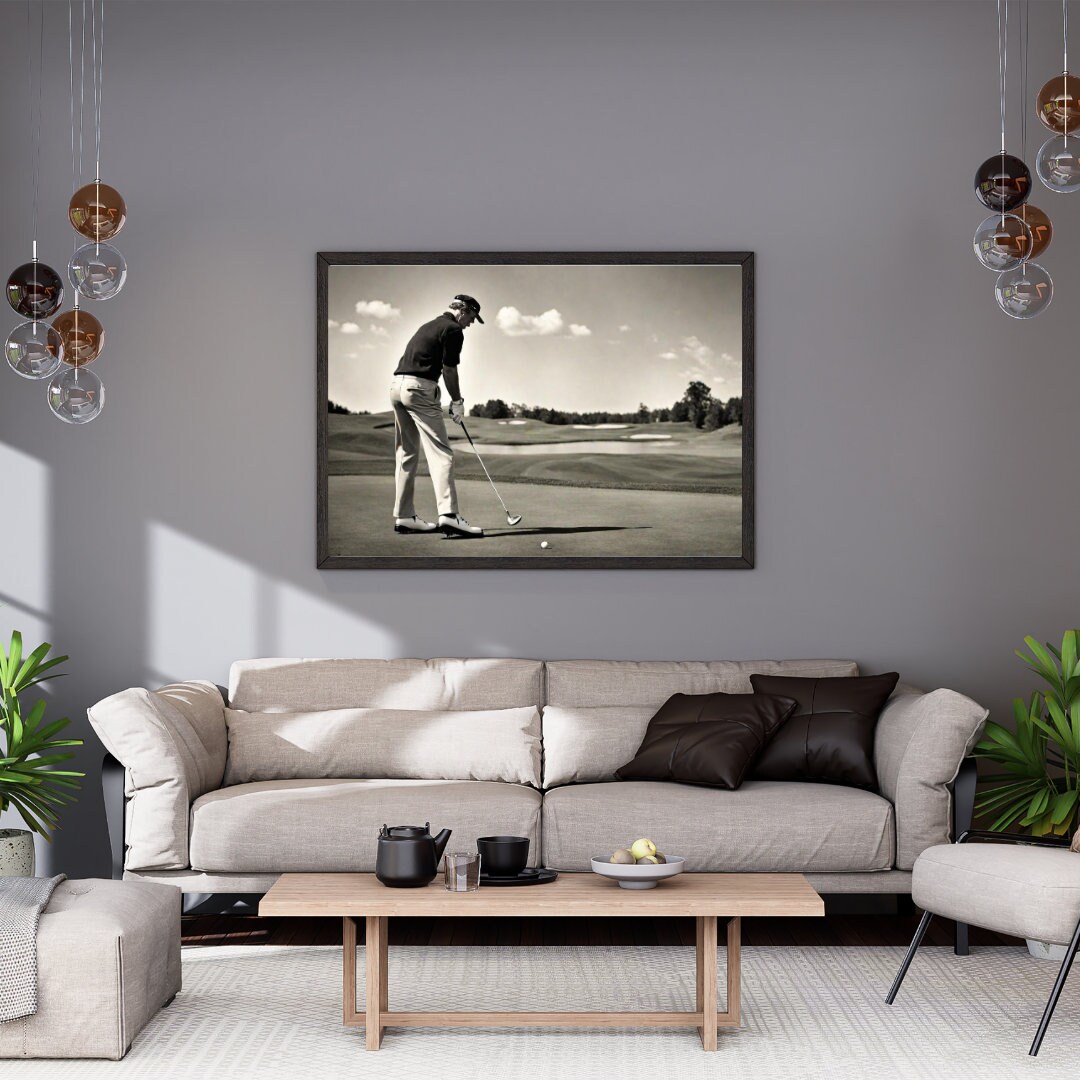Golf Wall Art, Black and White Art, Golf Print, Vintage Wall Art, Funny