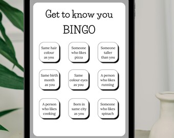 Bingo Sheet, Bingo for Kids, Icebreaker Games, Games for Kids, Bingo Worksheet, Worksheet, Worksheet for Kids, Bingo Game, Bingo Sheet, Work