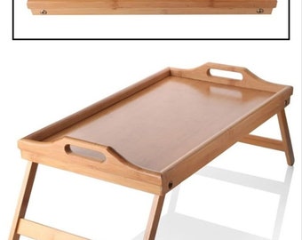 Bamboo Tray With Folding Legs