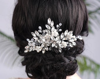 bridal comb, bridal headpiece, wedding comb, wedding jewelry, bridesmaid handmade jewelry, bridal hair piece, wedding hair accessories