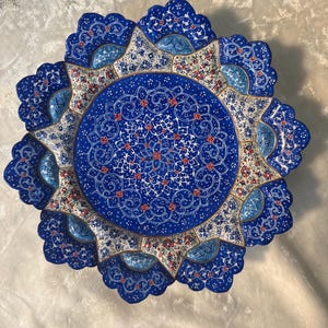Decorativ wall plates, Mina plates,Enamel, Enamelling, miniature, Mina, Minakari, persian art