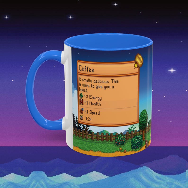 Stardew Valley Coffee Mug, Colorful Gamer Gift Bild 1