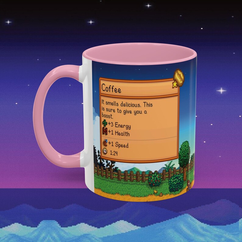 Stardew Valley Coffee Mug, Colorful Gamer Gift Bild 3