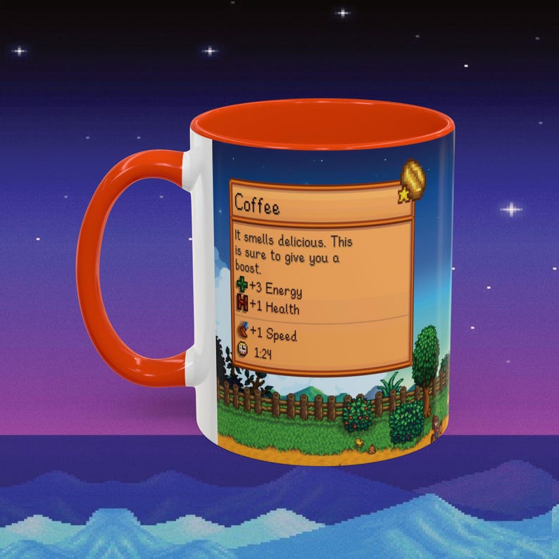 Stardew Valley Coffee Mug, Colorful Gamer Gift Bild 2