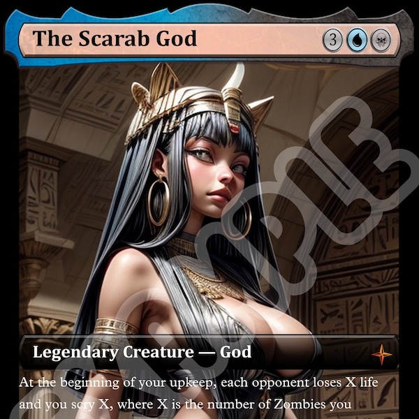 The Scarab God Proxy Foil MTG Card