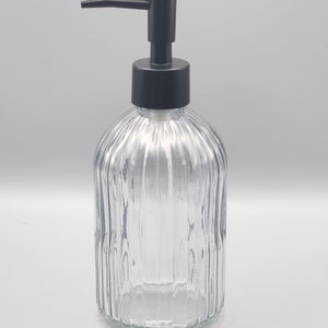 Clear Smoked Glass Art Deco Bathroom Set Soap Dispenser, Tumbler, and ...