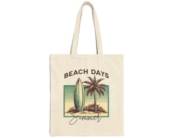 Beach Days draagtas van katoenen canvas voor de zomer