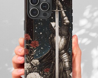 Knight iPhone Case: Medieval Gothic Renaissance Armor, Roses