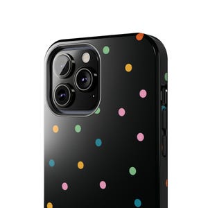 Polka Dot iPhone Case: Colorful Minimalist Phone Cover image 6