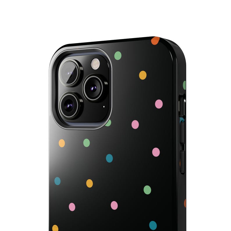 Polka Dot iPhone Case: Colorful Minimalist Phone Cover image 6