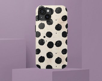 Polkadot iPhone Case Dot Pattern Cellphone Case Gift for Her Rustic Aesthetic Samsung Galaxy S21 S22 Case New iPhone 11 12 13 14 15 Pro Max