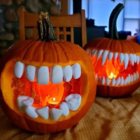Pimp my Pumpkin Teeth - Pumpkin Teeth - Halloween Decoration