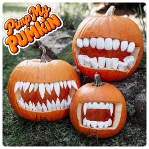 Pimp my Pumpkin Teeth - Kürbis Zähne - Halloween Dekoration