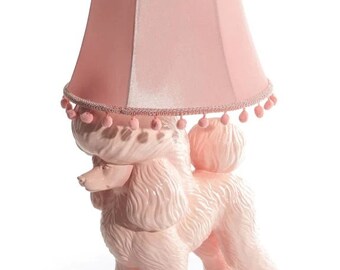 Pink Poodle Table Lamp