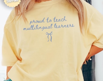 ESL Fall Teacher Shirt ESL Teacher Gift Multilingual Teacher Thanksgiving Shirt Teacher Appreciation Second Language Teacher Shirt English