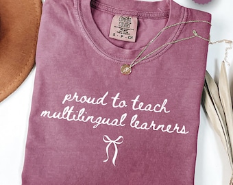 ESL Fall Teacher Shirt ESL Teacher Gift Multilingual Teacher Thanksgiving Shirt Teacher Appreciation Second Language Teacher Shirt English