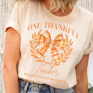 Camiseta de Acción de Gracias para maestros Camiseta de un maestro agradecido Camiseta de otoño para maestros Camiseta de otoño para maestros Camiseta de otoño para maestros Camiseta de Acción de Gracias para maestros