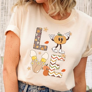 Camiseta de Acción de Gracias para maestros Camiseta de amor para maestros Camiseta de otoño para maestros Camiseta de otoño para maestros Camiseta de otoño para maestros Camiseta de Acción de Gracias para maestros