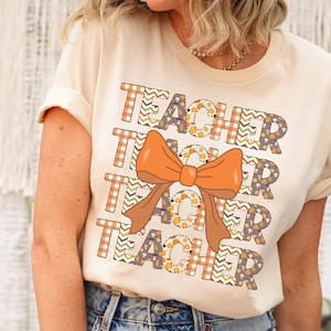 Camiseta de Acción de Gracias para maestros, camiseta de otoño para maestros, camiseta de otoño para maestros, camiseta de otoño para maestros, camiseta de Acción de Gracias para maestros, regalo de pavo