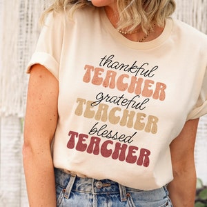 Camiseta de Acción de Gracias para maestros Camiseta de agradecimiento para maestros Camiseta de otoño para maestros Camiseta de otoño para maestros Camiseta de otoño para maestros Camiseta de Acción de Gracias para maestros